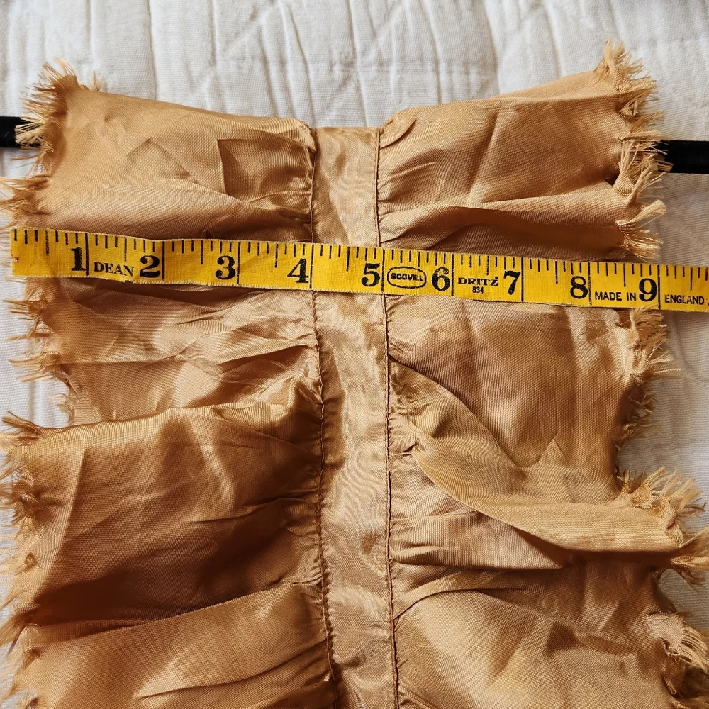 Raw Edge Metallic Ruffle Scarf - Picture 8 of 8
